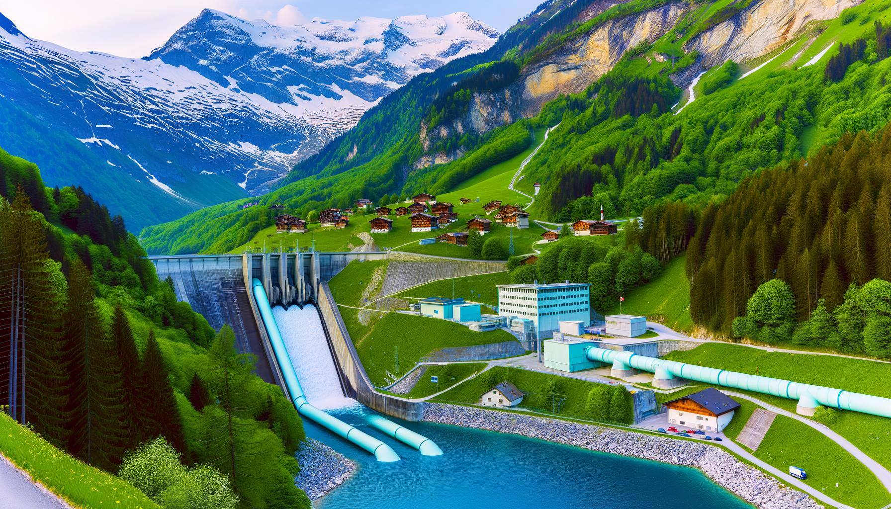 Hydropower energy generation in Switzerland